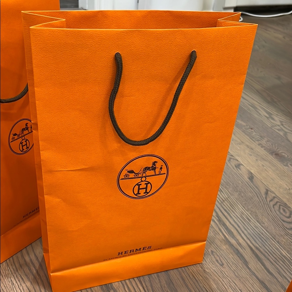 Hermès Orange Shopping Bags Set - Picture 15 of 15